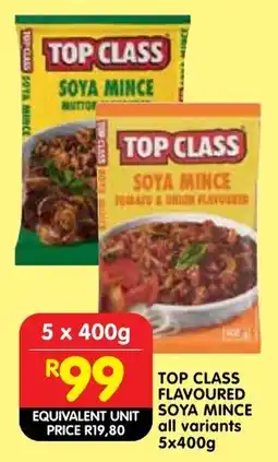 Shoprite Top class flavoured soya mince offer