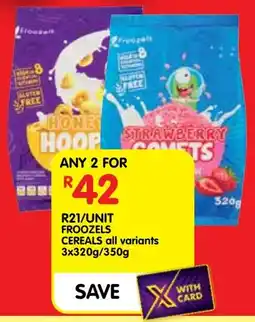 Shoprite Froozels cereals offer