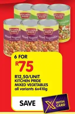 Shoprite Kitchen pride mixed vegetables offer