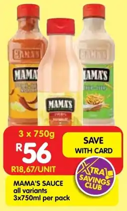 Shoprite Mama's sauce offer