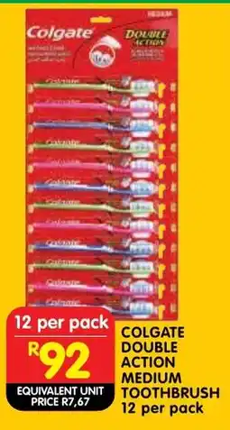 Shoprite Colgate double action medium toothbrush offer