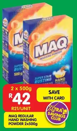 Shoprite Maq regular hand washing powder offer