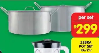 Shoprite Zebra pot set offer