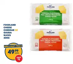 Econo Foods Foodland cheese cheddar or gouda slices offer