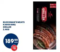 Econo Foods Blockman's meats karoo bbq griller offer