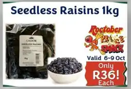 Foodeez Seedless Raisins offer