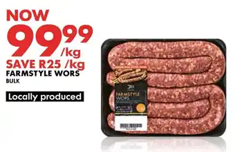 Woolworths Farmstyle wors offer