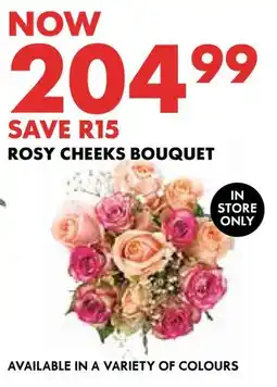Woolworths Rosy cheeks bouquet offer