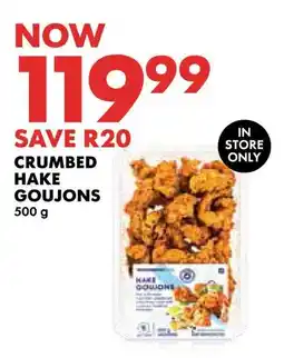 Woolworths Crumbed hake goujons offer