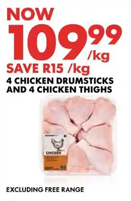 Woolworths Chicken drumsticks and chicken thighs offer