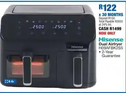 OK Furniture Hisense Dual Airfryer H09AFBK2S5 offer