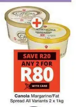 Checkers Canola Margarine/Fat Spread offer