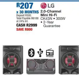 OK Furniture LG 2.0-Channel Mini Hi-Fi offer