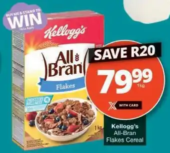 Checkers Kellogg's All Bran Flakes Cereal offer