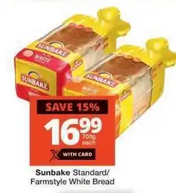 Checkers Sunbake Standard/Farmstyle White Bread offer
