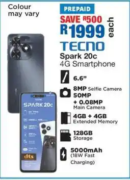 OK Furniture TECNO Spark 20c 4G Smartphone offer