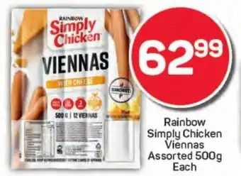 Pick n Pay Hypermarket Rainbow Simply Chicken Viennas Assorted offer
