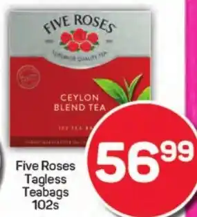 Pick n Pay Hypermarket Five Roses Tagless Teabags offer