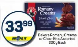 Pick n Pay Hypermarket Bakers Romany Creams or Choc-Kits Assorted offer