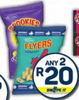 Pick n Pay Hypermarket Truda Spookies Maize Snack or Flyers Puffed Corn Assorted offer