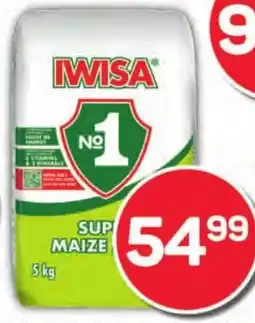 Pick n Pay Hypermarket Iwisa No.1 or Super Sun Super Maize Meal offer
