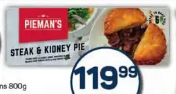 Pick n Pay Hypermarket Pieman's Frozen Pies Assorted, Sausage Rolls or Cheese offer