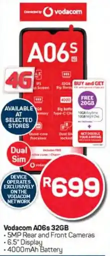 Pick n Pay Hypermarket Vodacom A06s 32GB offer