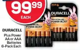 Pick n Pay Hypermarket DURACELL Plus Power AA or AAA Batteries offer