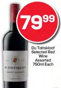 Pick n Pay Hypermarket Du Toitskloof Selected Red Wine Assorted offer