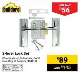 Builders Warehouse Builders 2-lever Lock Set offer