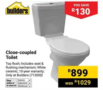 Builders Close-coupled Toilet