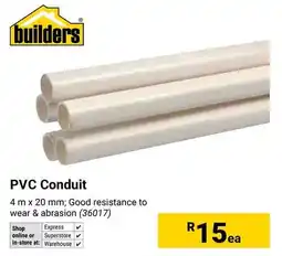 Builders Warehouse Builders PVC Conduit offer