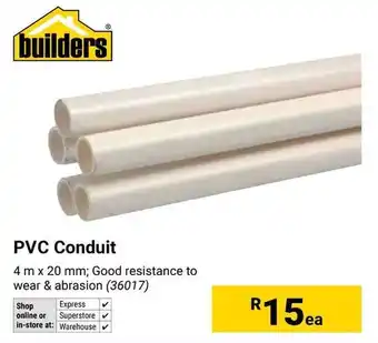 Builders Warehouse Builders PVC Conduit offer