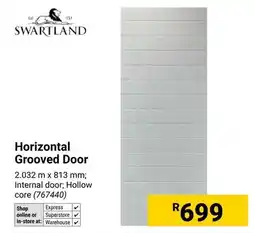 Builders Warehouse Swartland Horizontal Grooved Door offer