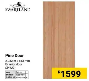Swartland Pine Door