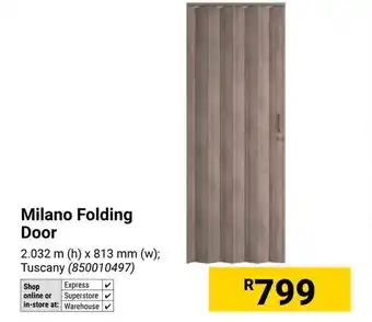 Builders Warehouse Milano Folding Door offer