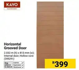 Builders Warehouse KAYO Horizontal Grooved Door offer