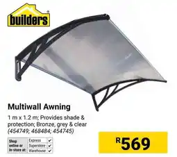 Builders Warehouse Builders Multiwall Awning offer