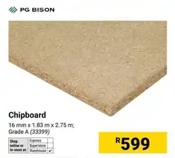 Builders Warehouse PG Bison Chipboard offer