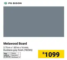 Builders Warehouse PG Bison Melawood Board offer