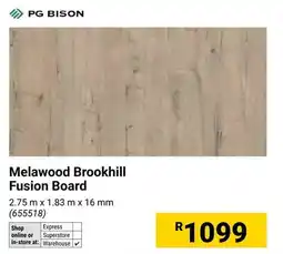 Builders Warehouse PG Bison Melawood Brookhill Fusion Board offer