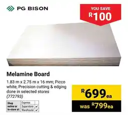 Builders Warehouse PG Bison Melamine Board offer