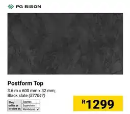 Builders Warehouse PG Bison Postform Top offer