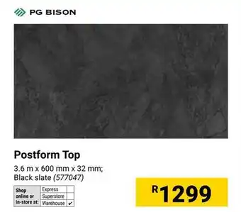 Builders Warehouse PG Bison Postform Top offer
