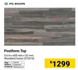 Builders Warehouse PG Bison Postform Top offer