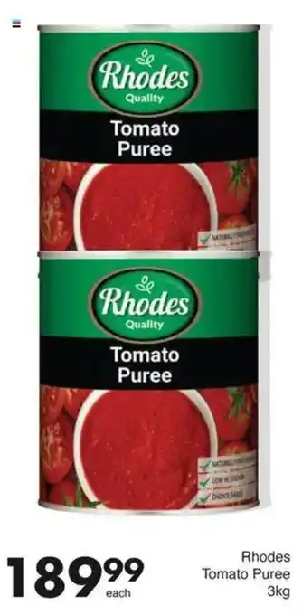 Save Hyper Rhodes Tomato Puree offer