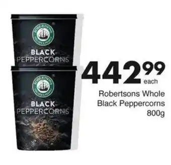 Save Hyper Robertsons Whole Black Peppercorns offer