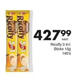Save Hyper Nescafe Ricoffy 3 In 1 Sticks offer