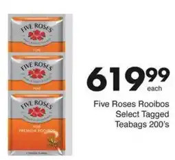 Save Hyper Five Roses Rooibos Select Tagged Teabags offer
