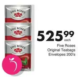 Save Hyper Five Roses Original Teabags Envelopes offer